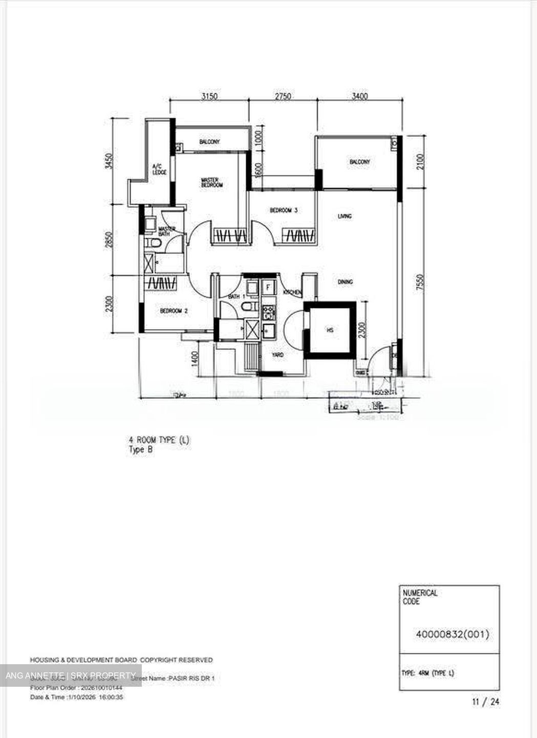 Blk 530C Pasir Ris One (Pasir Ris), HDB 4 Rooms #626926791
